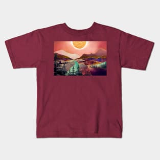 Mountain view landscape Kids T-Shirt